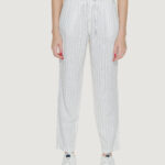 Pantaloni regular Only ONLCARO-POPTRASH EASY LINEN BL PNT NOOS Bianco - Foto 1