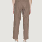 Pantaloni regular Only ONLCARO-POPTRASH EASY LINEN BL PNT NOOS Marrone - Foto 2