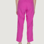 Pantaloni regular Only ONLCARO-POPTRASH EASY LINEN BL PNT NOOS Rosa - Foto 2