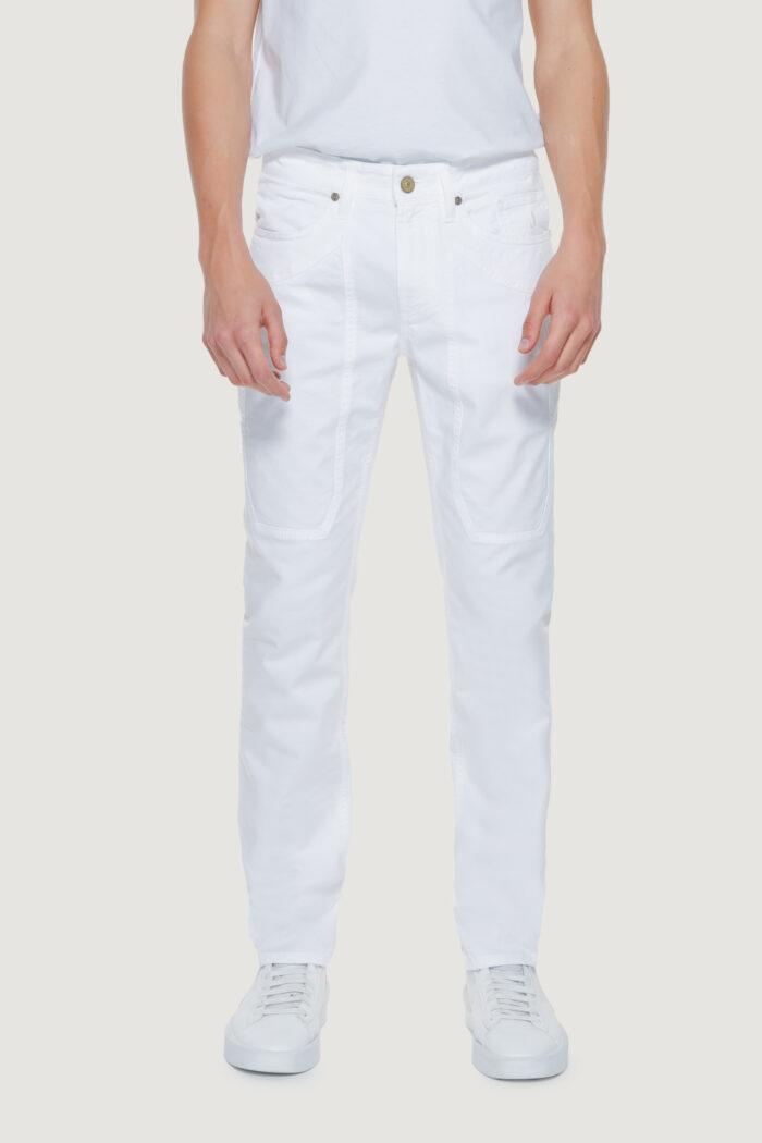 Pantaloni slim Jeckerson JOHN 5 Bianco – PE24JUPPA077 CTCPTGABA006
