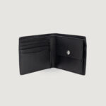 Portafoglio con portamonete Calvin Klein AOP EMBOSS BIFOLD W/COIN Nero - Foto 3