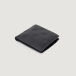Portafoglio con portamonete Calvin Klein AOP EMBOSS BIFOLD W/COIN Nero - Foto 4