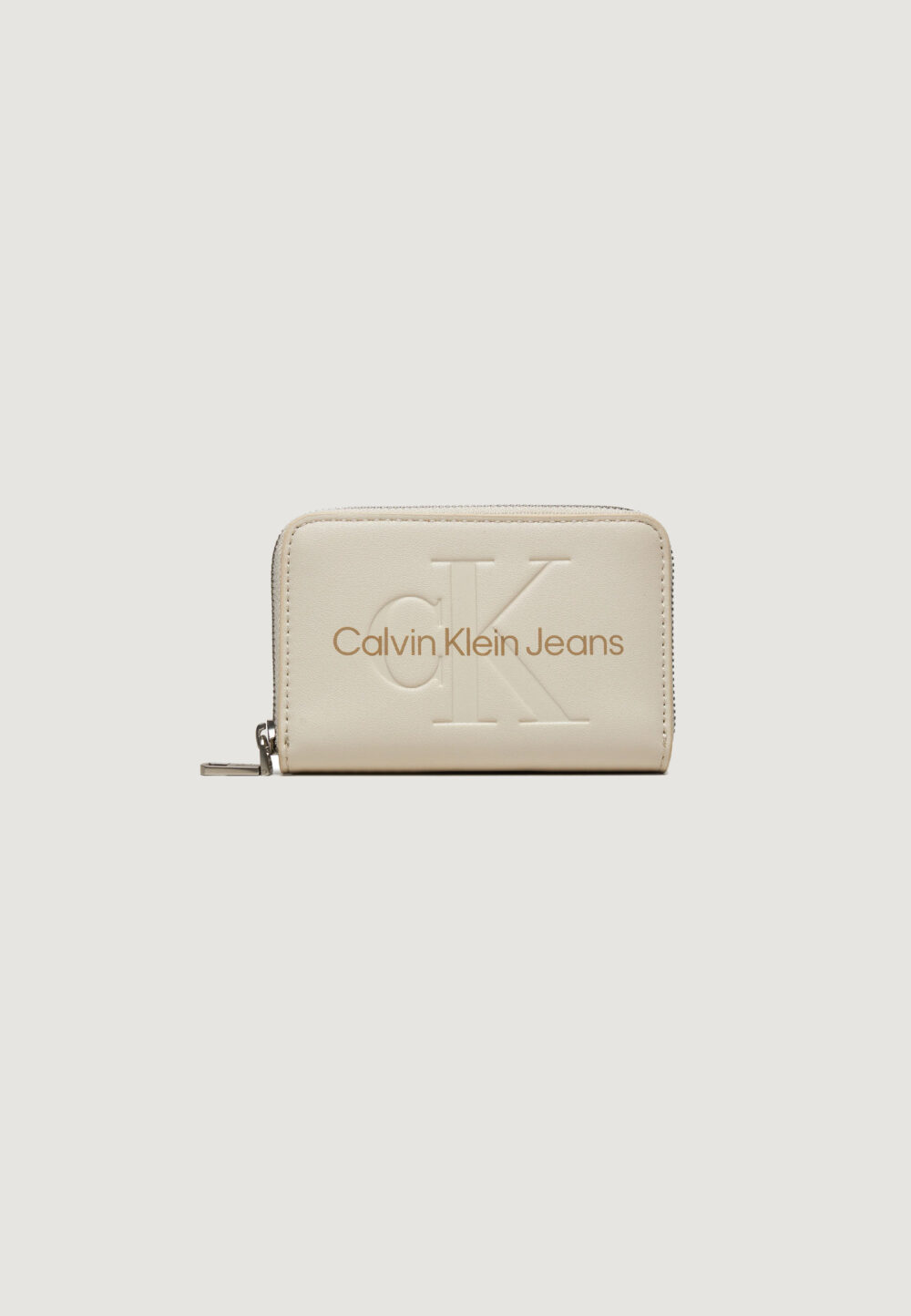 Portafoglio piccolo Calvin Klein Jeans SCULPTED MED ZIP AROUND MONO Beige - Foto 1