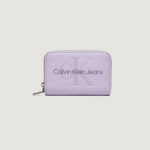 Portafoglio piccolo Calvin Klein Jeans SCULPTED MED ZIP AROUND MONO Lilla - Foto 1
