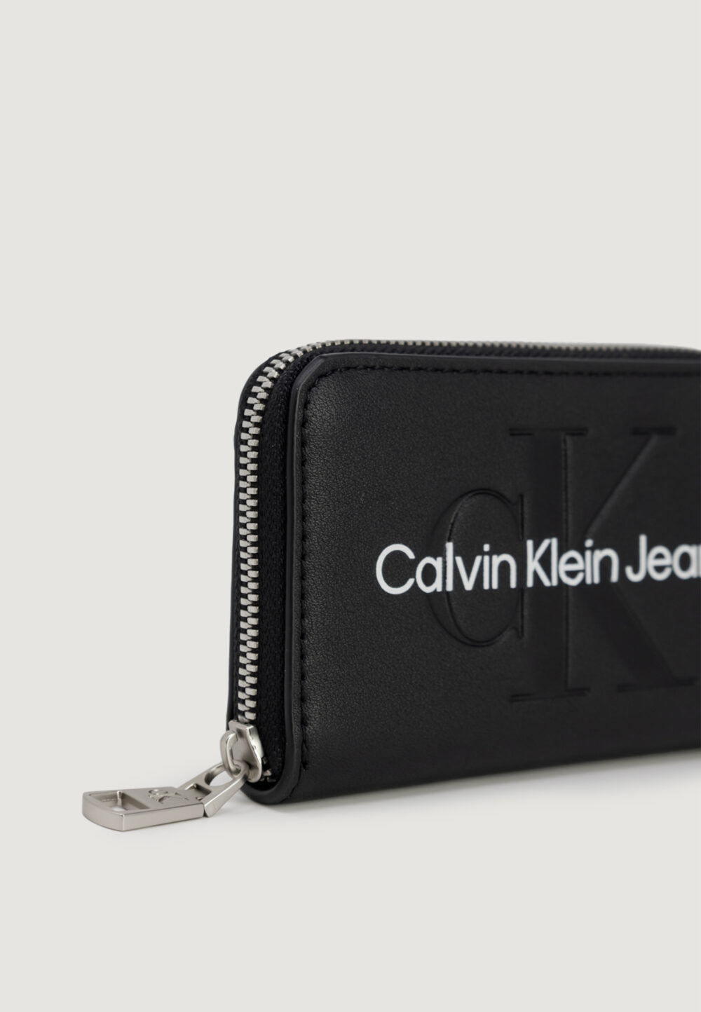 Portafoglio piccolo Calvin Klein Jeans SCULPTED MED ZIP AROUND MONO Nero - Foto 4