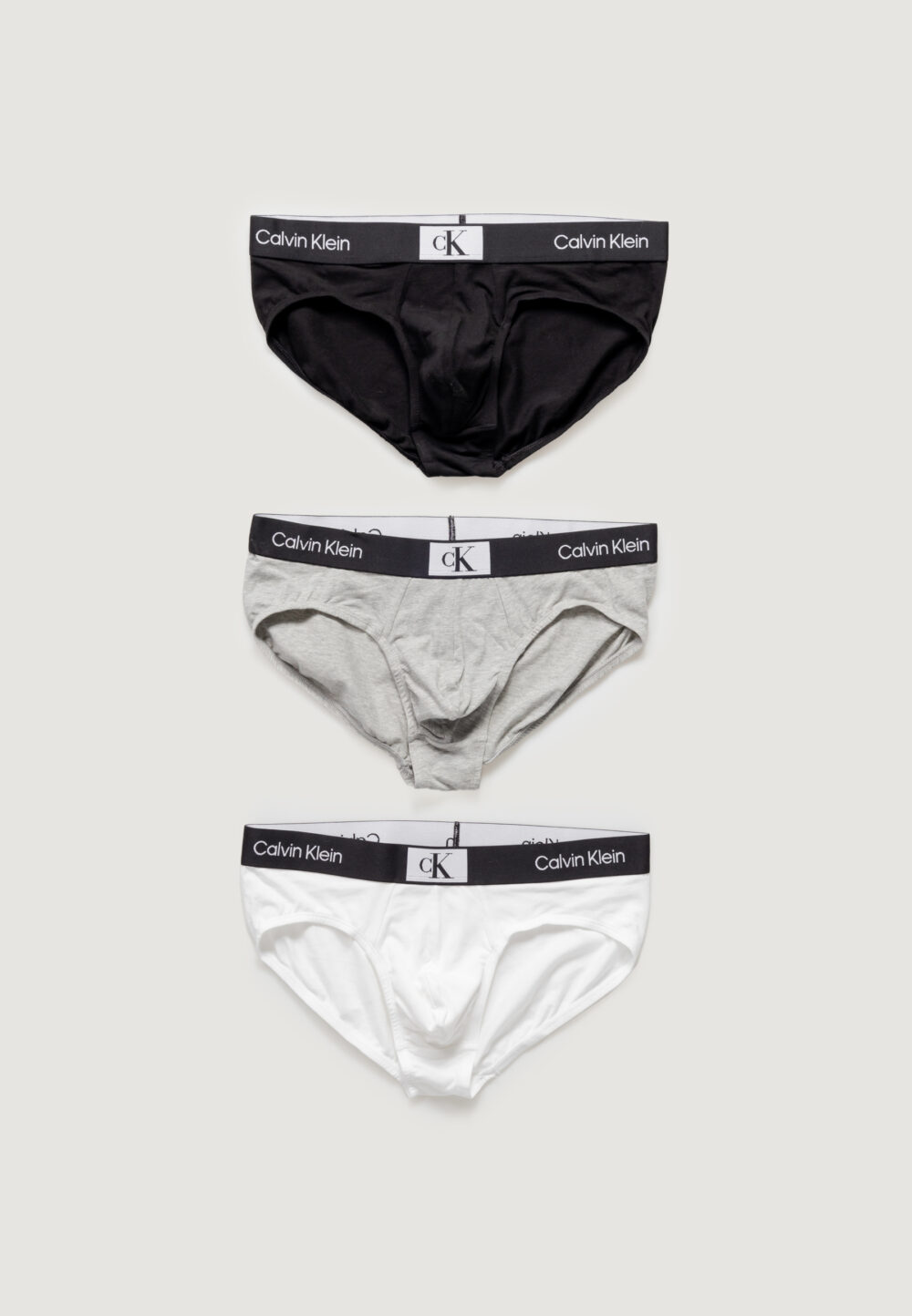 Slip Calvin Klein Underwear HIP BRIEF 3PK Bianco - Foto 2