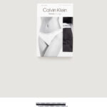 Slip e perizoma Calvin Klein 3 PACK (LOW-RISE) Nero - Foto 1
