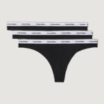 Slip e perizoma Calvin Klein Underwear 3 PACK (LOW-RISE) Nero - Foto 4