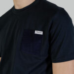 T-shirt Aquascutum ACTIVE CORDUROY POCKET T-SHIRT Blu - Foto 2