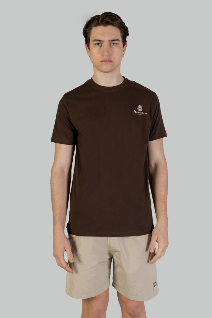 T-shirt Aquascutum ACTIVE SMALL LOGO T-SHIRT Marrone
