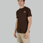 T-shirt Aquascutum ACTIVE SMALL LOGO T-SHIRT Marrone - Foto 5