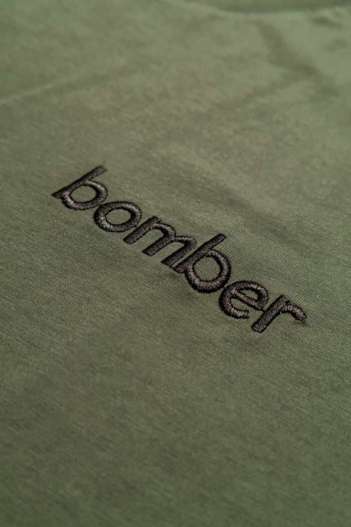 T-shirt Hydra Clothing Hydra x The Bomber Logo Verde Oliva – Hydra x The Bomber Logo