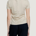 T-shirt Jacqueline de Yong Jdydora Dodo S/S V-Neck Glitter Jrs Beige - Foto 2