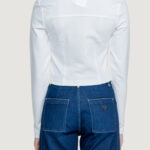T-shirt manica lunga Calvin Klein Jeans COLLAR MILANO Bianco - Foto 2