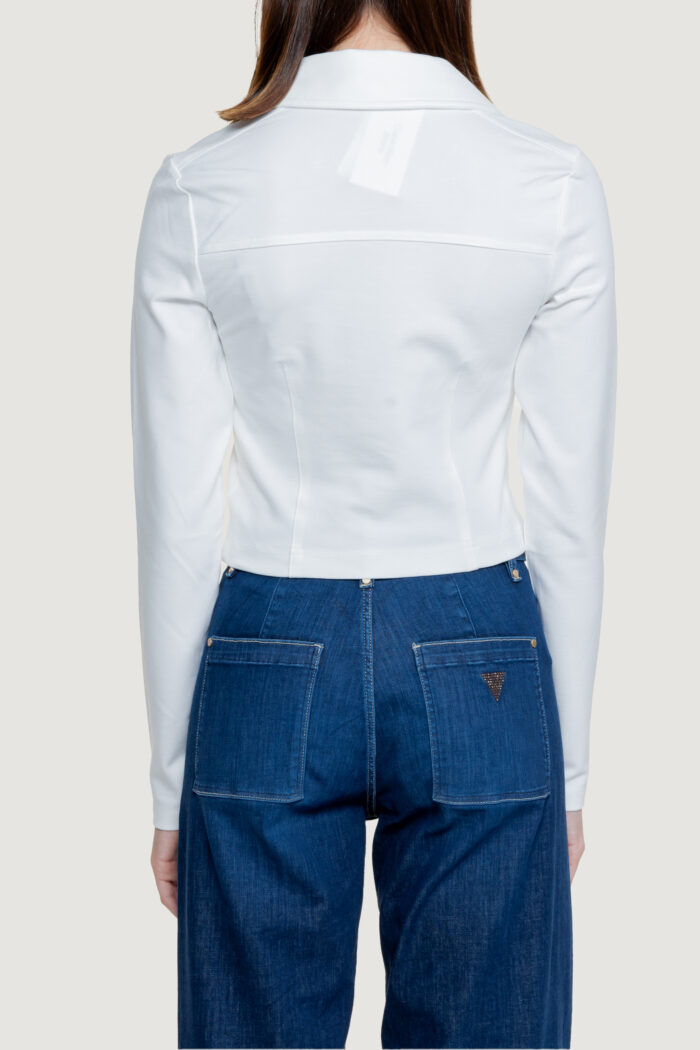 T-shirt manica lunga Calvin Klein COLLAR MILANO Bianco