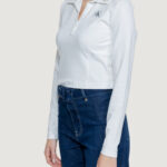 T-shirt manica lunga Calvin Klein Jeans COLLAR MILANO Bianco - Foto 3