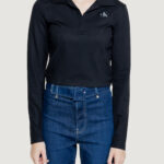 T-shirt manica lunga Calvin Klein Jeans COLLAR MILANO Nero - Foto 1