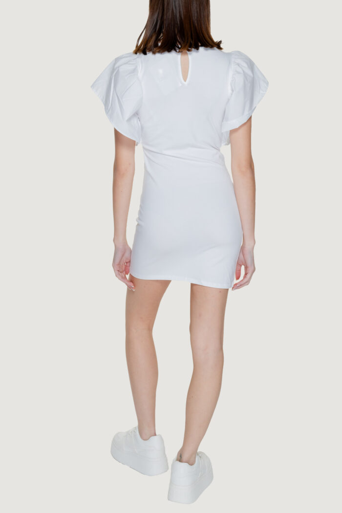 Vestito midi Only ONLSOFFY S/S MIX DRESS Bianco – 15320337