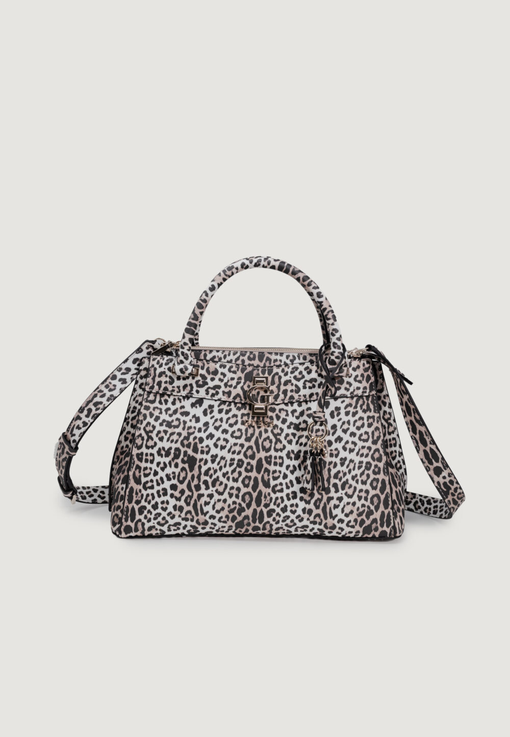 Borsa Guess JORAH LUXURY SATCHEL Animalier - Foto 1