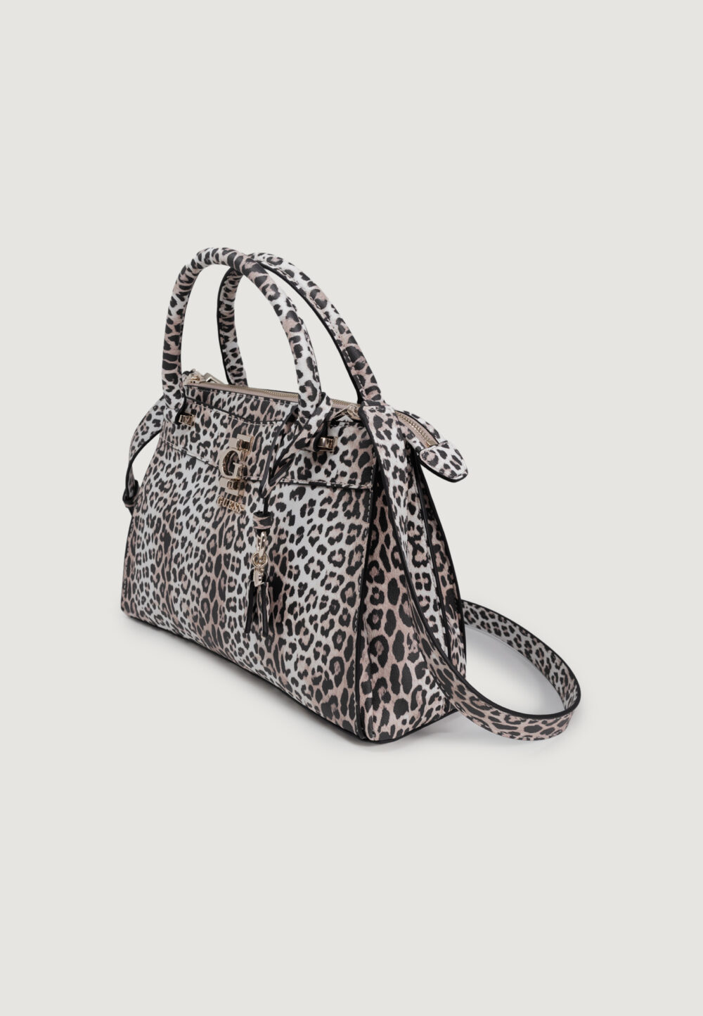 Borsa Guess JORAH LUXURY SATCHEL Animalier - Foto 2