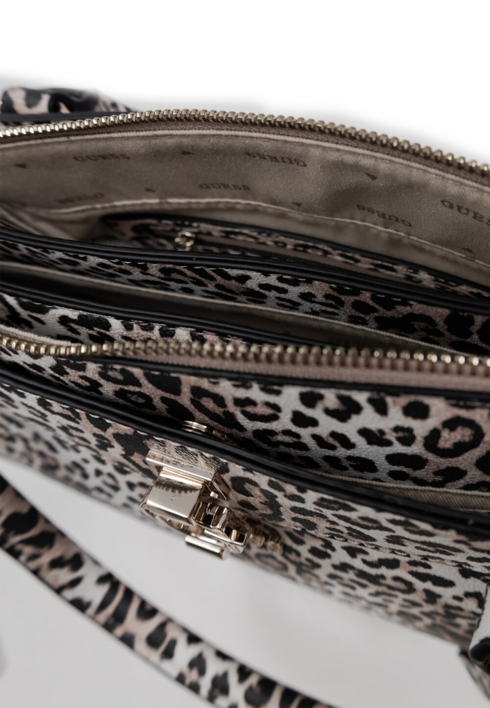 Borsa Guess JORAH LUXURY SATCHEL Animalier - Foto 4