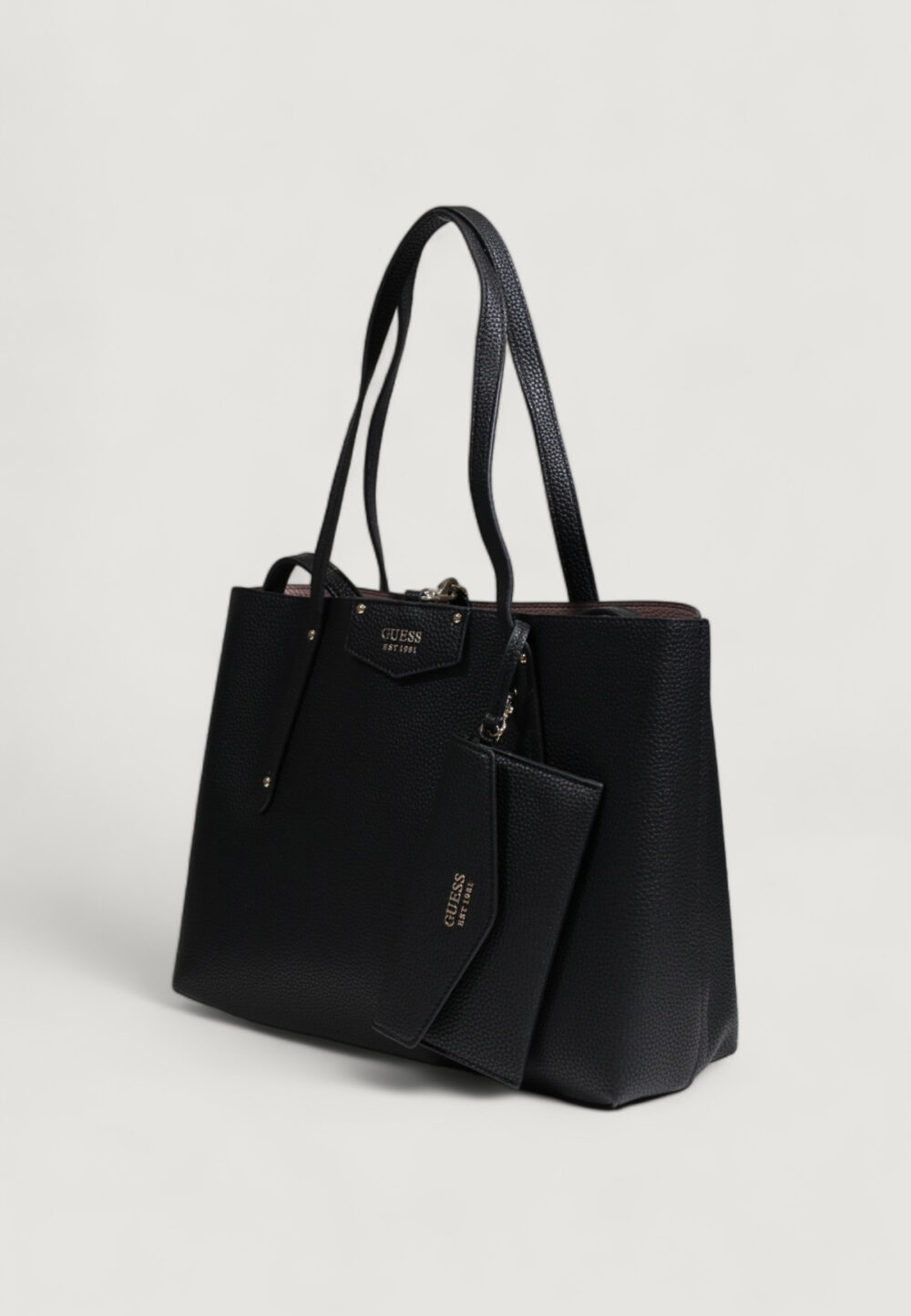 Borsa Guess ECO BRENTON TOTE Nero - Foto 4