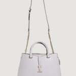 Borsa Guess KUBA TRI COMPARTMENT SATCHEL Panna - Foto 3