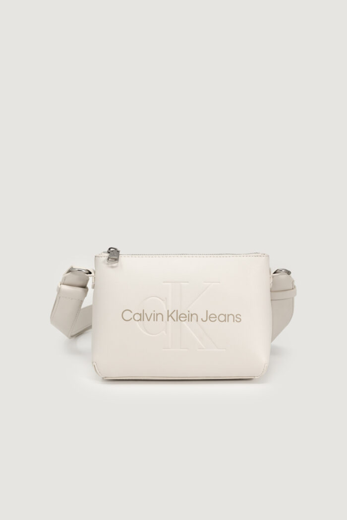 Borsa Calvin Klein SCULPTED CAMERA POUCH21 MONO Beige chiaro