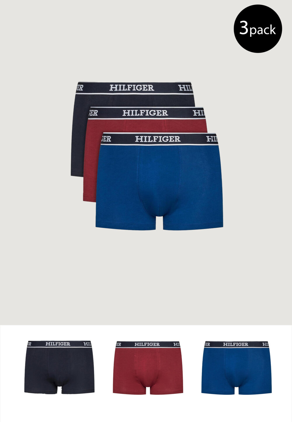 Boxer Tommy Hilfiger 3P TRUNK Blu - Foto 1