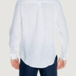 Camicia manica corta Borghese 5TERRE - LINO Bianco - Foto 3