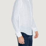Camicia manica corta Borghese 5TERRE - LINO Bianco - Foto 5