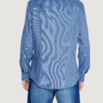 Camicia manica lunga Calvin Klein MICRO STRUCTURE Blu - Foto 2