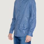 Camicia manica lunga Calvin Klein MICRO STRUCTURE Blu - Foto 3