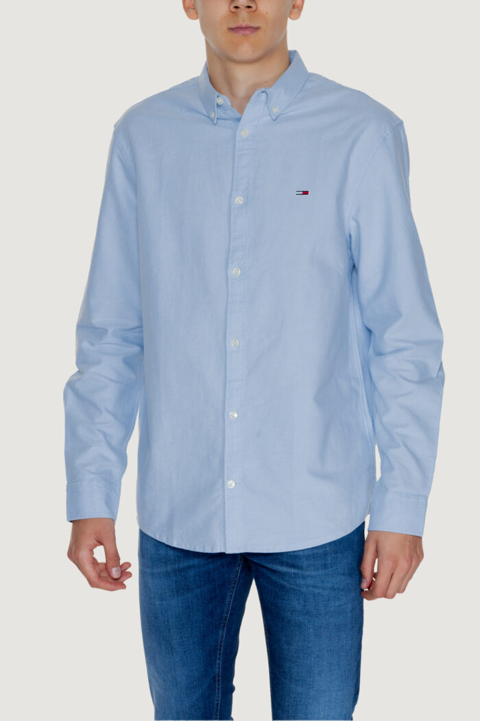 Camicia manica lunga Tommy Hilfiger ENTRY REG OXFORD Blu