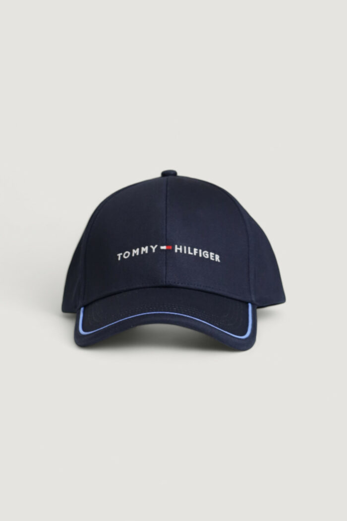 Cappello con visiera Tommy Hilfiger SKYLINE COTTON 6 PANEL Blu