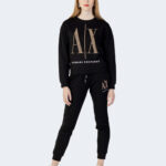 Felpa senza cappuccio Armani Exchange  Nero - Oro - Foto 4