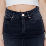 Gonna lunga Vero Moda VMVERI HR CALF DENIM SKIRT GA MIX NOOS Nero - Foto 2