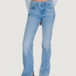 Jeans mom Guess PAULETTE FLARE SPLIT Denim chiaro - Foto 1