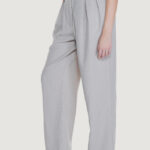 Pantaloni a palazzo Vila Clothes VISELMA BRIELLA HW PLEATED PANTS Beige chiaro - Foto 3