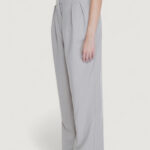 Pantaloni a palazzo Vila Clothes VISELMA BRIELLA HW PLEATED PANTS Beige chiaro - Foto 5