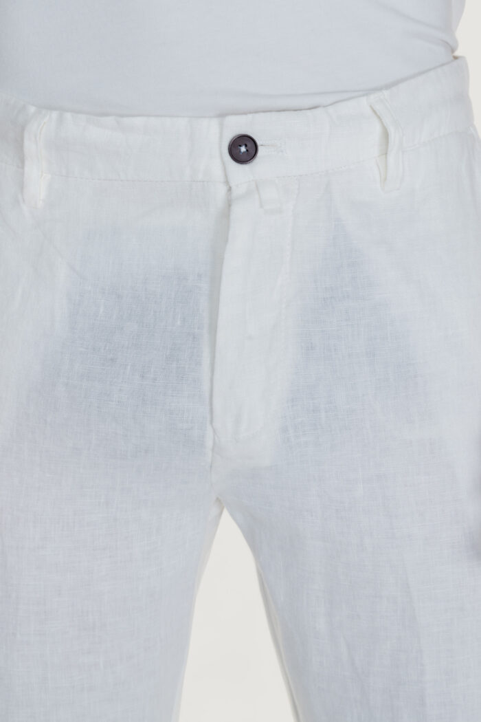 Pantaloni Borghese TIVOLI – LINO Bianco