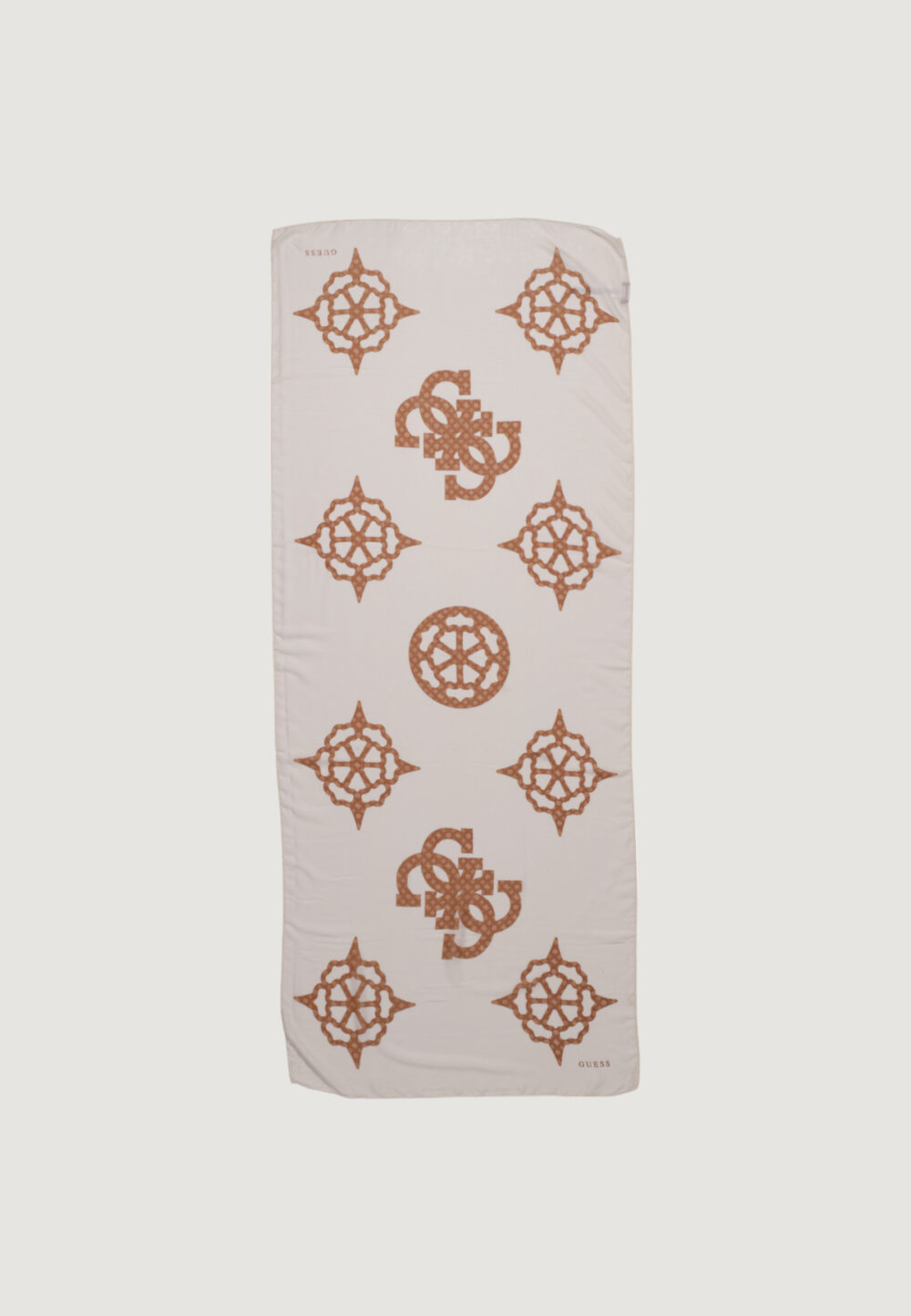 Pashmina Guess SESTRI LOGO MAXI PEONY 8 Beige scuro - Foto 3