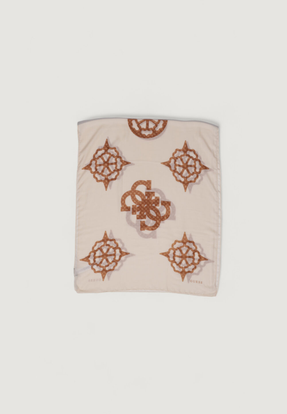 Pashmina Guess SESTRI LOGO MAXI PEONY 8 Beige scuro - Foto 4