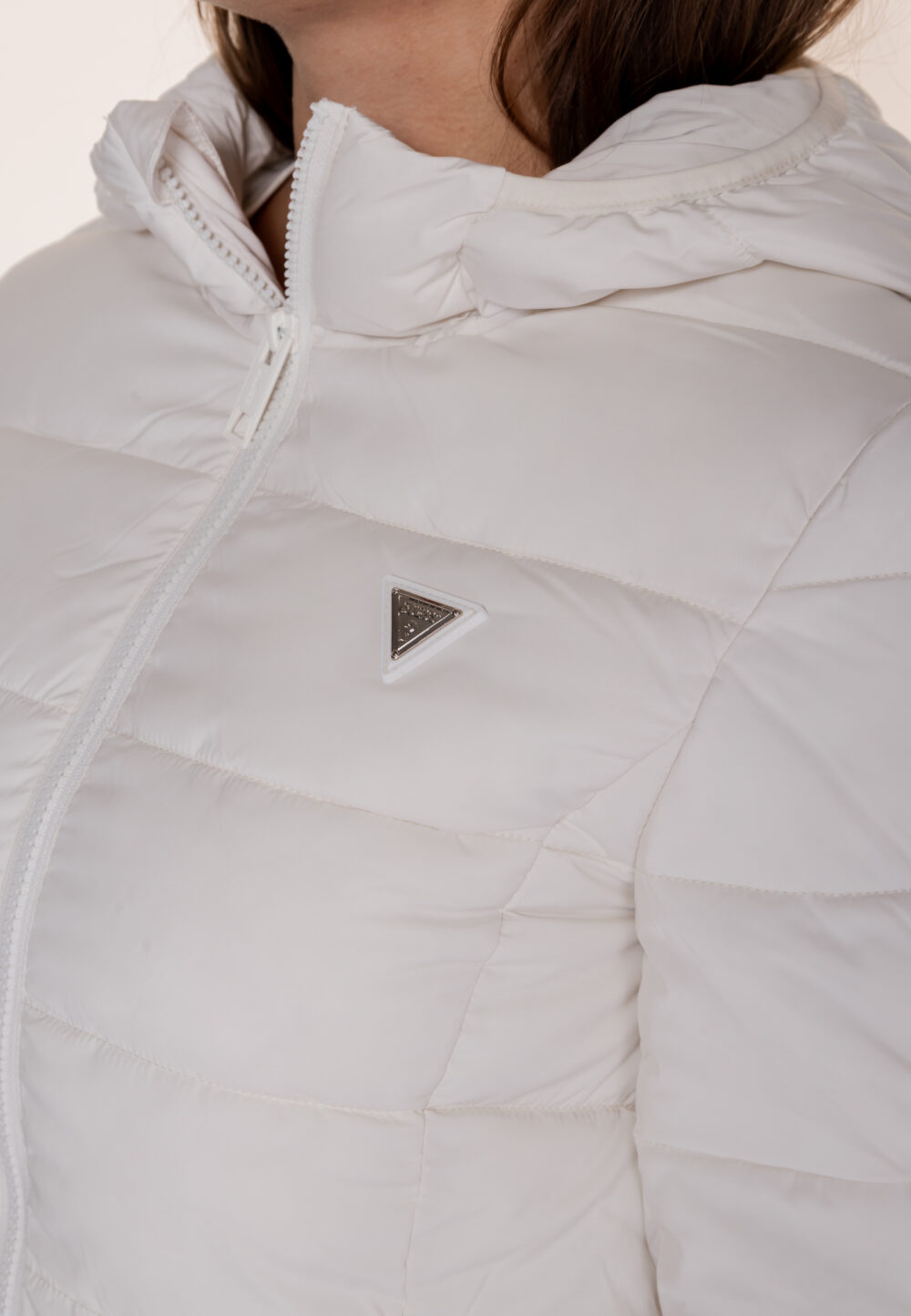 Piumino Guess Active NEW ALETA LONG PUFFER Bianco - Foto 2