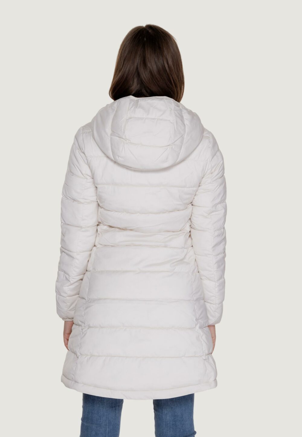 Piumino Guess Active NEW ALETA LONG PUFFER Bianco - Foto 4