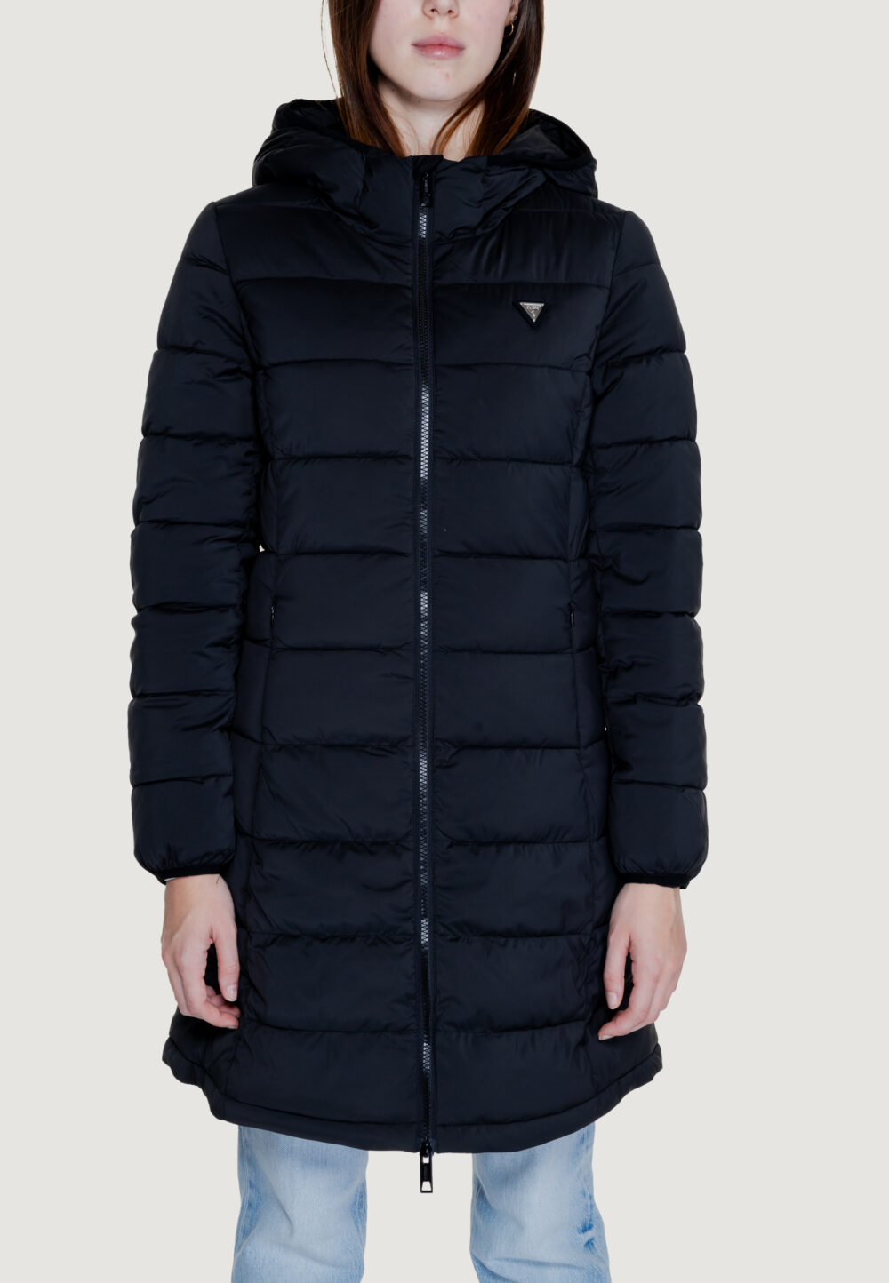 Piumino Guess Active NEW ALETA LONG PUFFER Nero - Foto 1