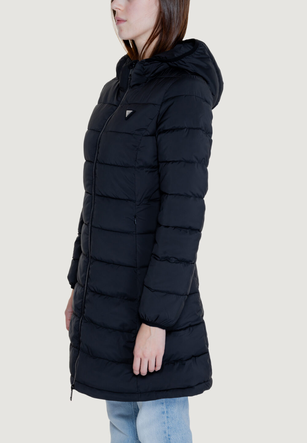 Piumino Guess Active NEW ALETA LONG PUFFER Nero - Foto 3