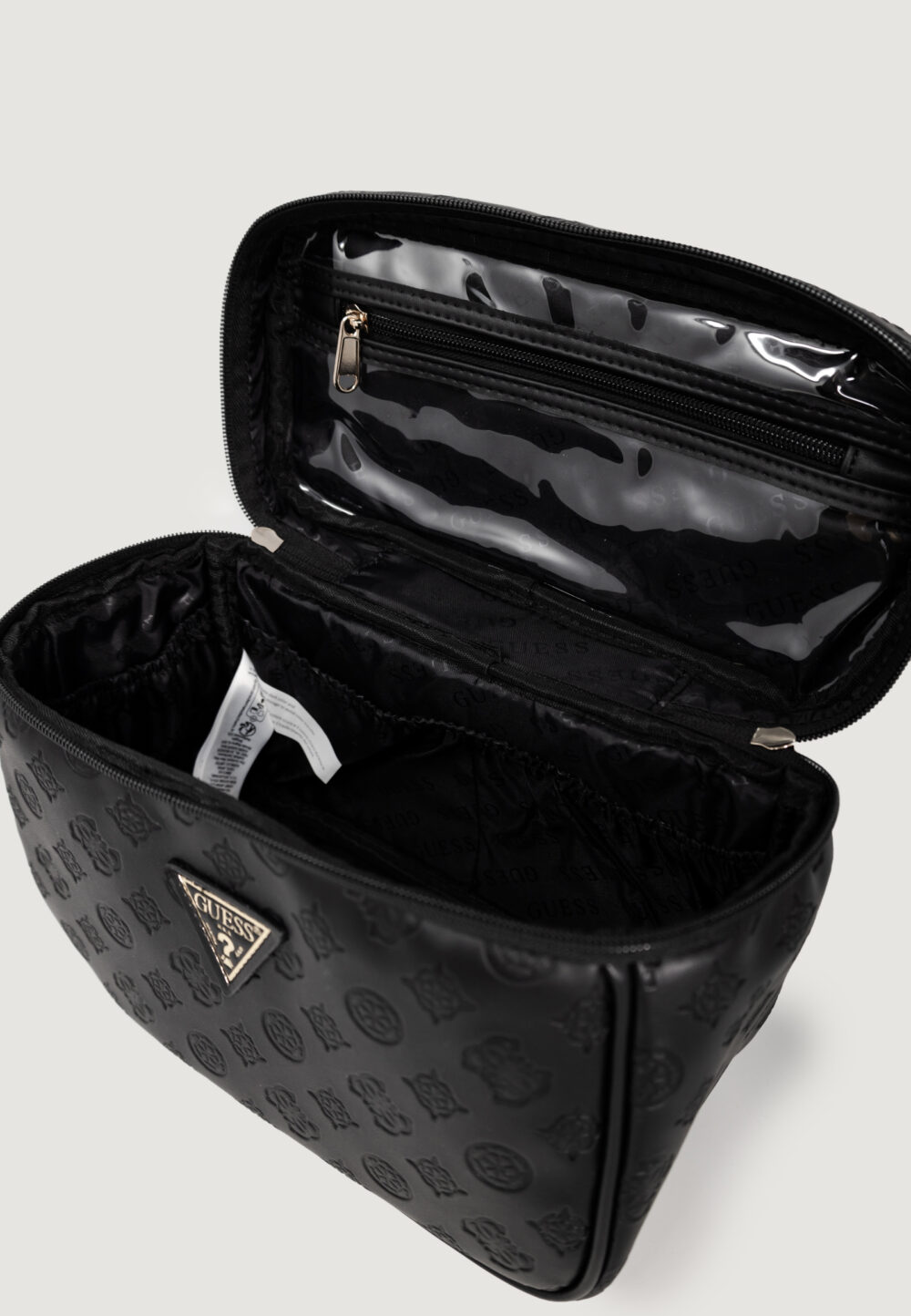 Pochette Guess WILDER TOILETRY TRAIN CASE Nero - Foto 4