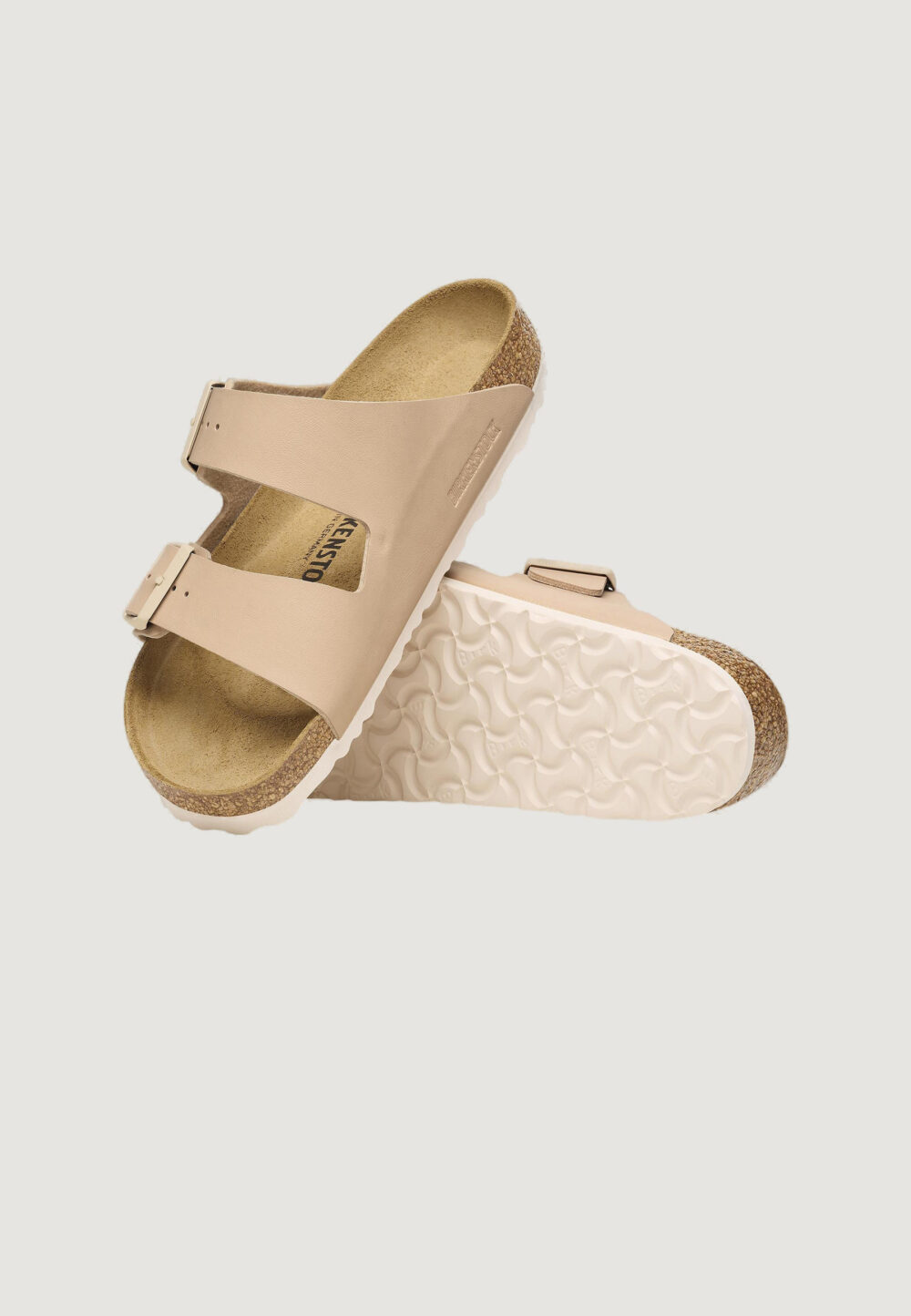 Sandali BIRKENSTOCK Arizona Beige scuro - Foto 4