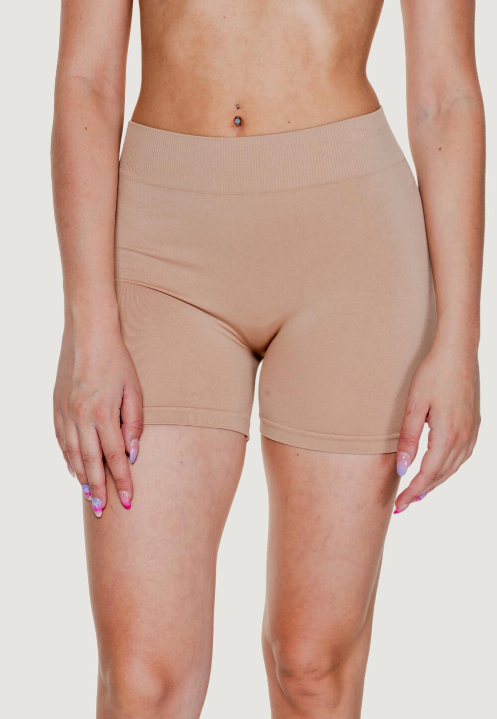 Shorts Vero Moda VMJACKIE SEAMLESS MINI SHORTS GA NOOS Beige - Foto 1